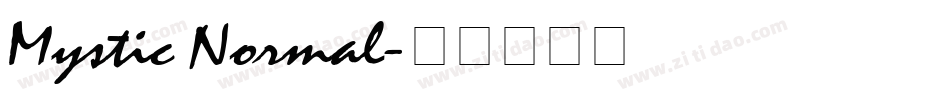 Mystic Normal字体转换